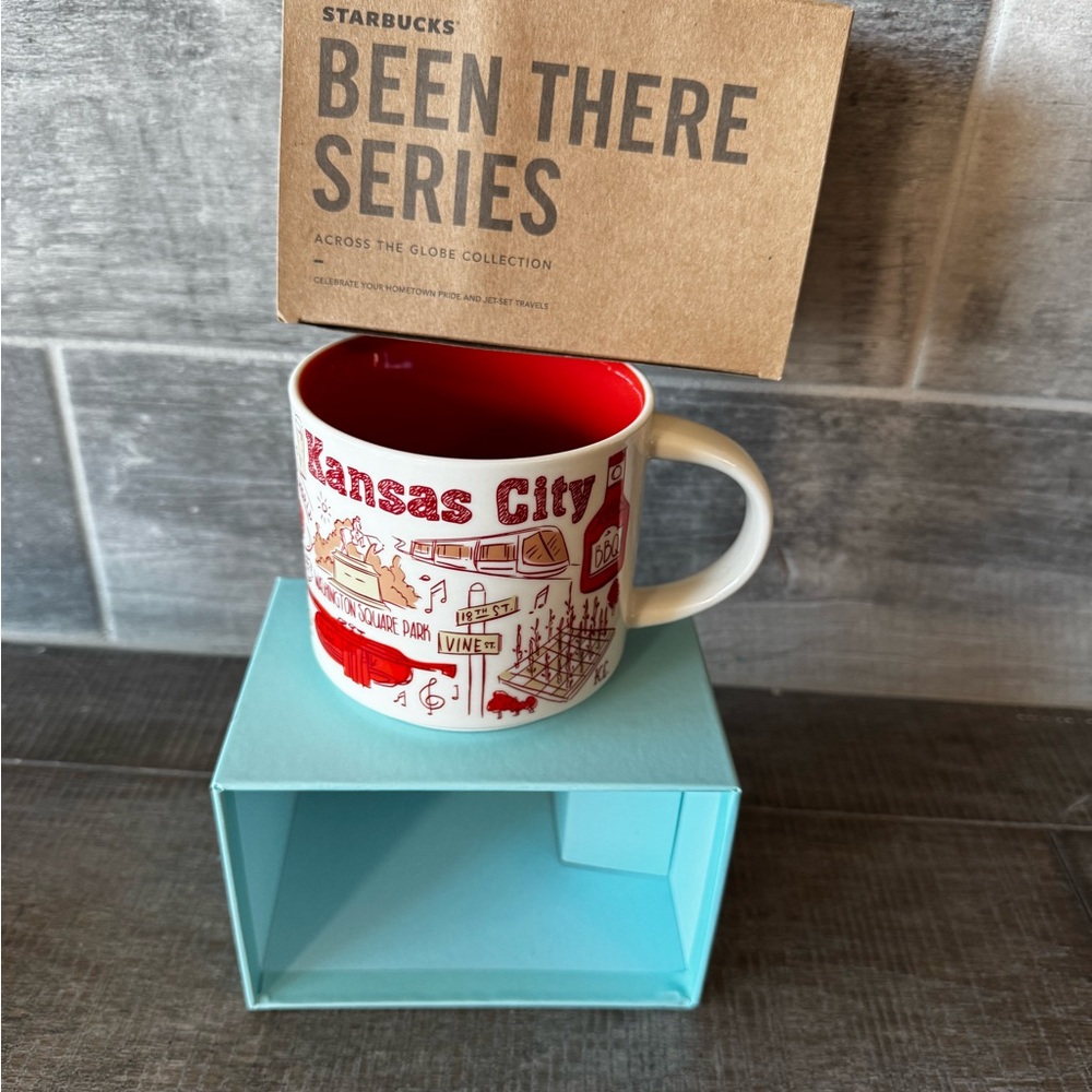 New In Box Starbucks KANSAS City Been There Series Coffee Mug 14 Oz